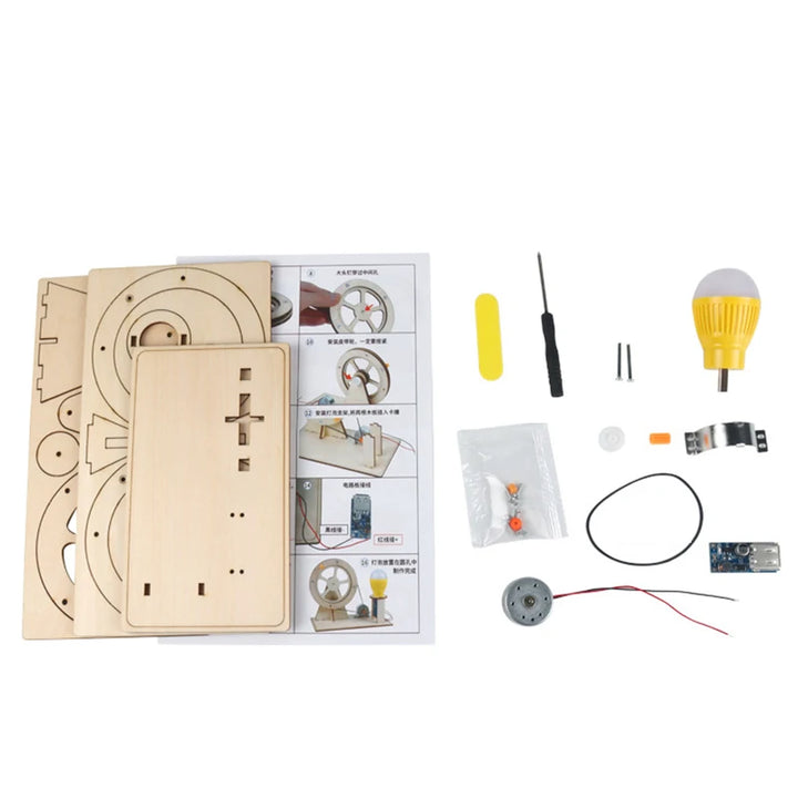 Wooden Hand Generator STEM Science Toy for Kids