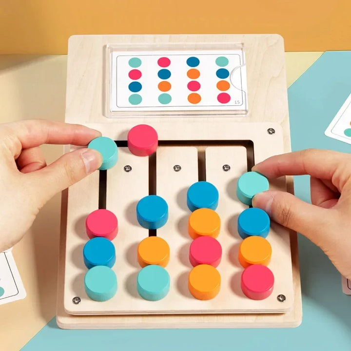 Montessori Wooden Color & Shape Matching Board