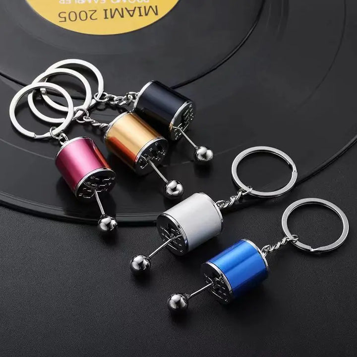 Mini Turbocharger Gearbox Keychain – Metal Car Fidget Toy
