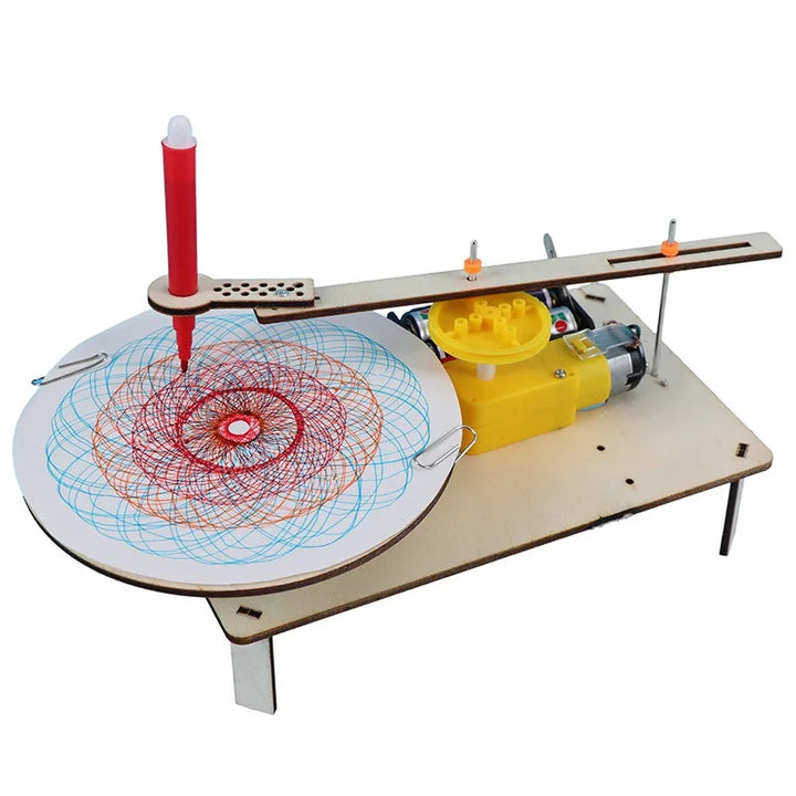 DIY Wooden Electric Plotter Drawing Robot STEM Kit