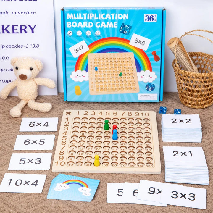 Montessori Wooden 99 Multiplication Board