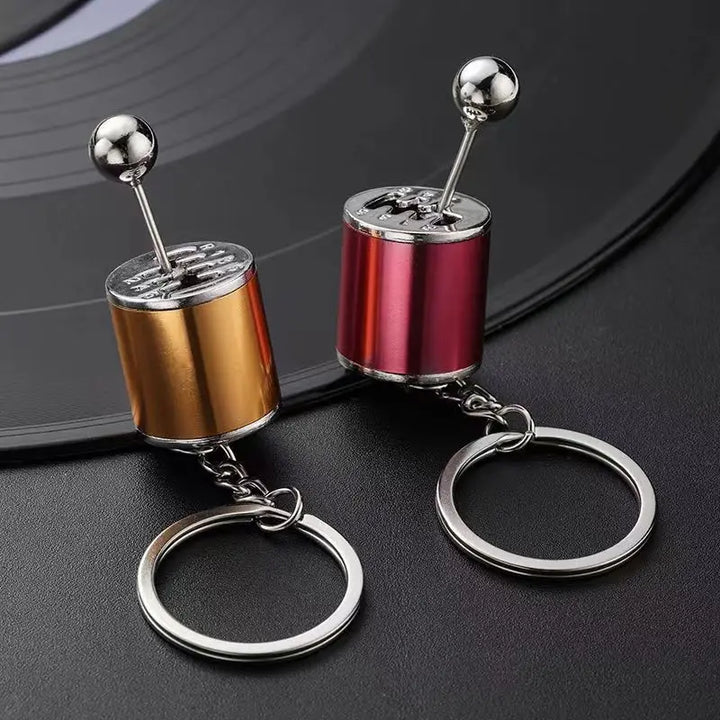 Mini Turbocharger Gearbox Keychain – Metal Car Fidget Toy