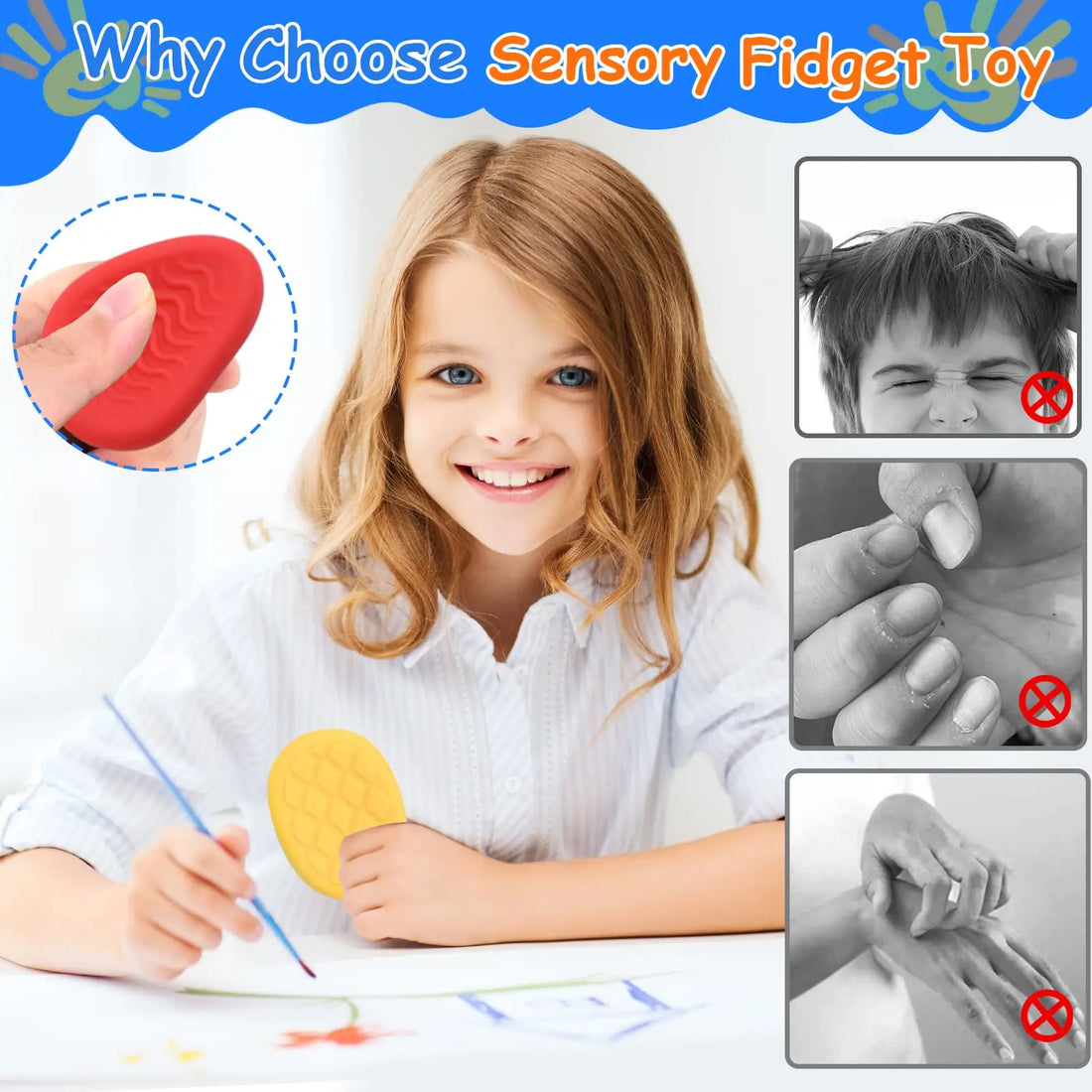Sensory Stone – Stress Relief & Focus Toy for Kids and Adults