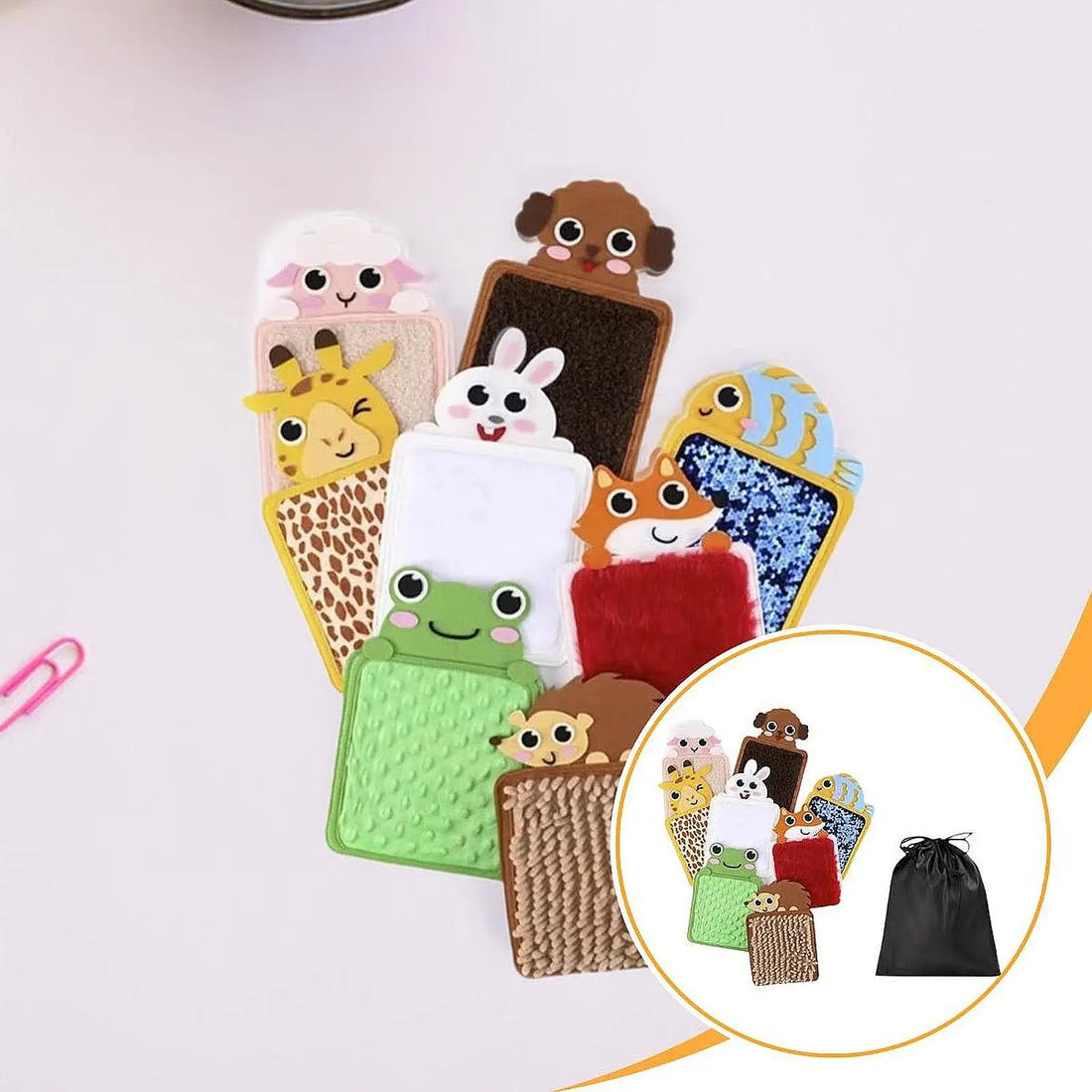 8pcs Felt Sensory Mats – Textured Exploration Tiles for Kids & Autism Learning