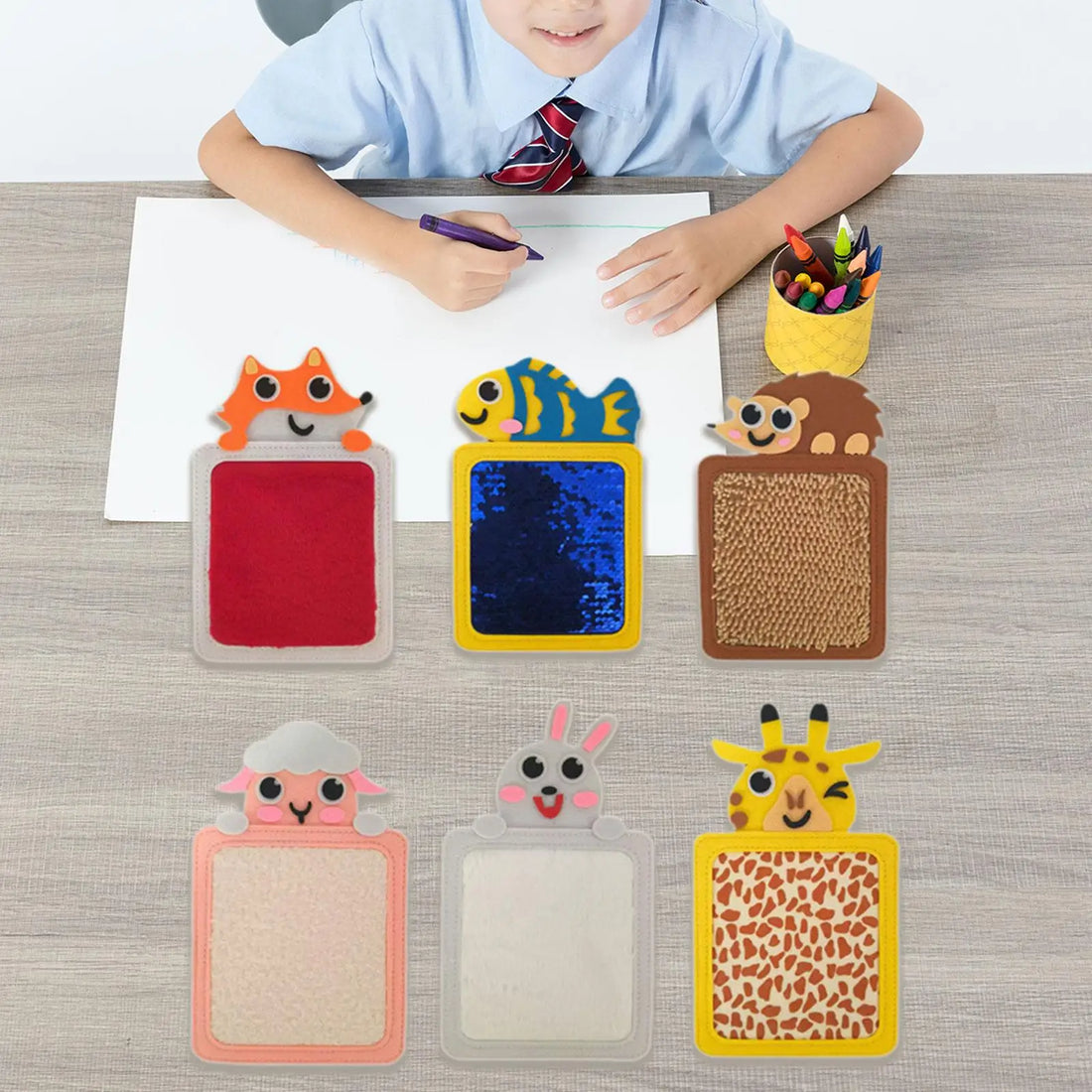 8pcs Felt Sensory Mats – Textured Exploration Tiles for Kids & Autism Learning