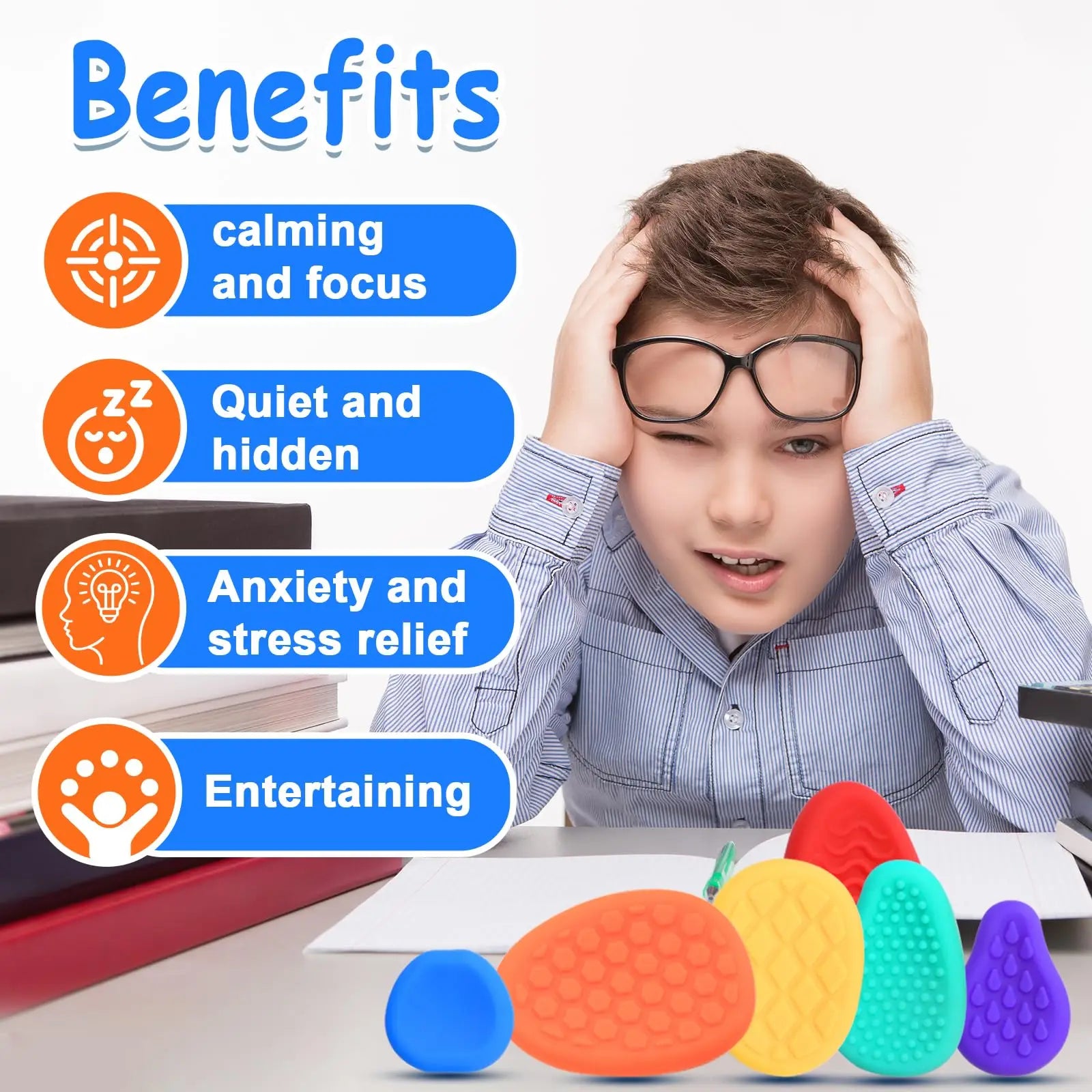 Sensory Stone – Stress Relief & Focus Toy for Kids and Adults