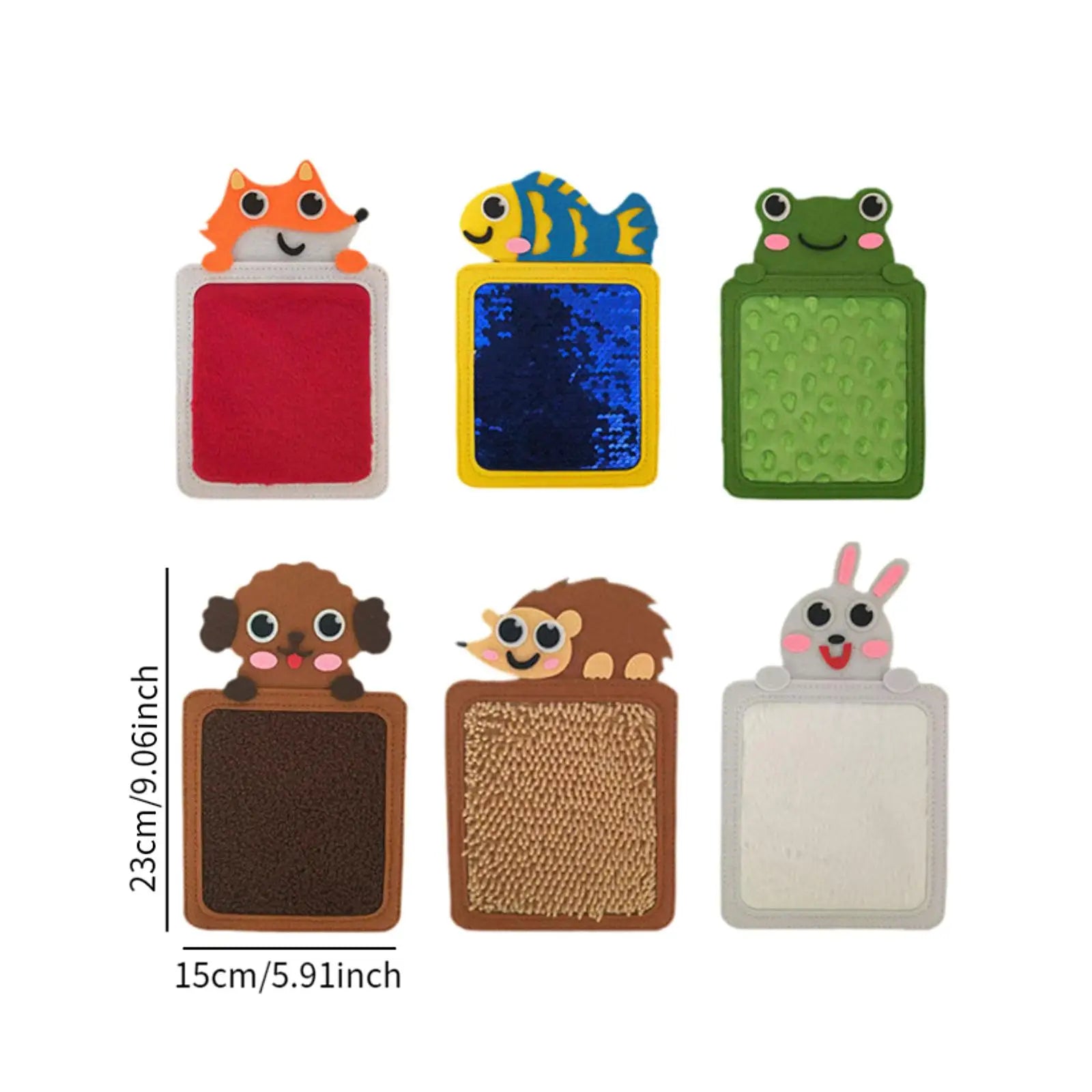 8pcs Felt Sensory Mats – Textured Exploration Tiles for Kids & Autism Learning