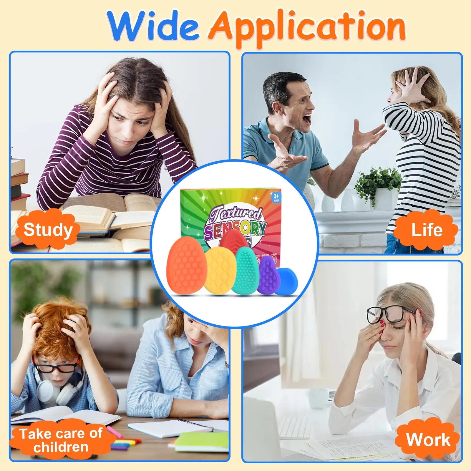 Sensory Stone – Stress Relief & Focus Toy for Kids and Adults