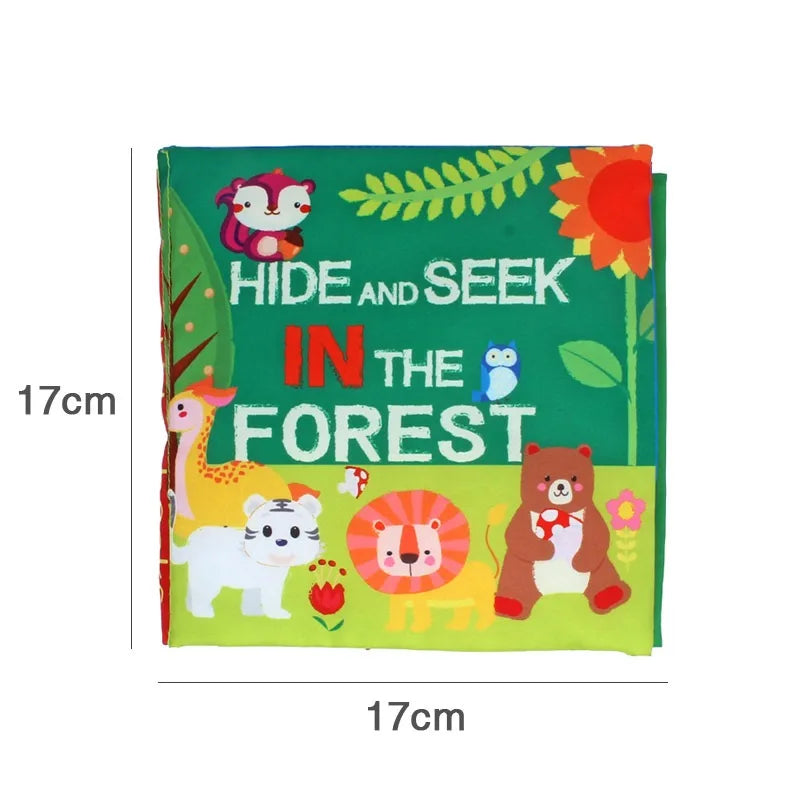 Baby Tail Cloth Book with Sound Paper & Rattle – Early Learning Toy