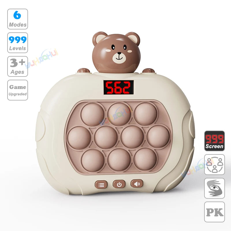 Electronic Light-Up Pop Game Console