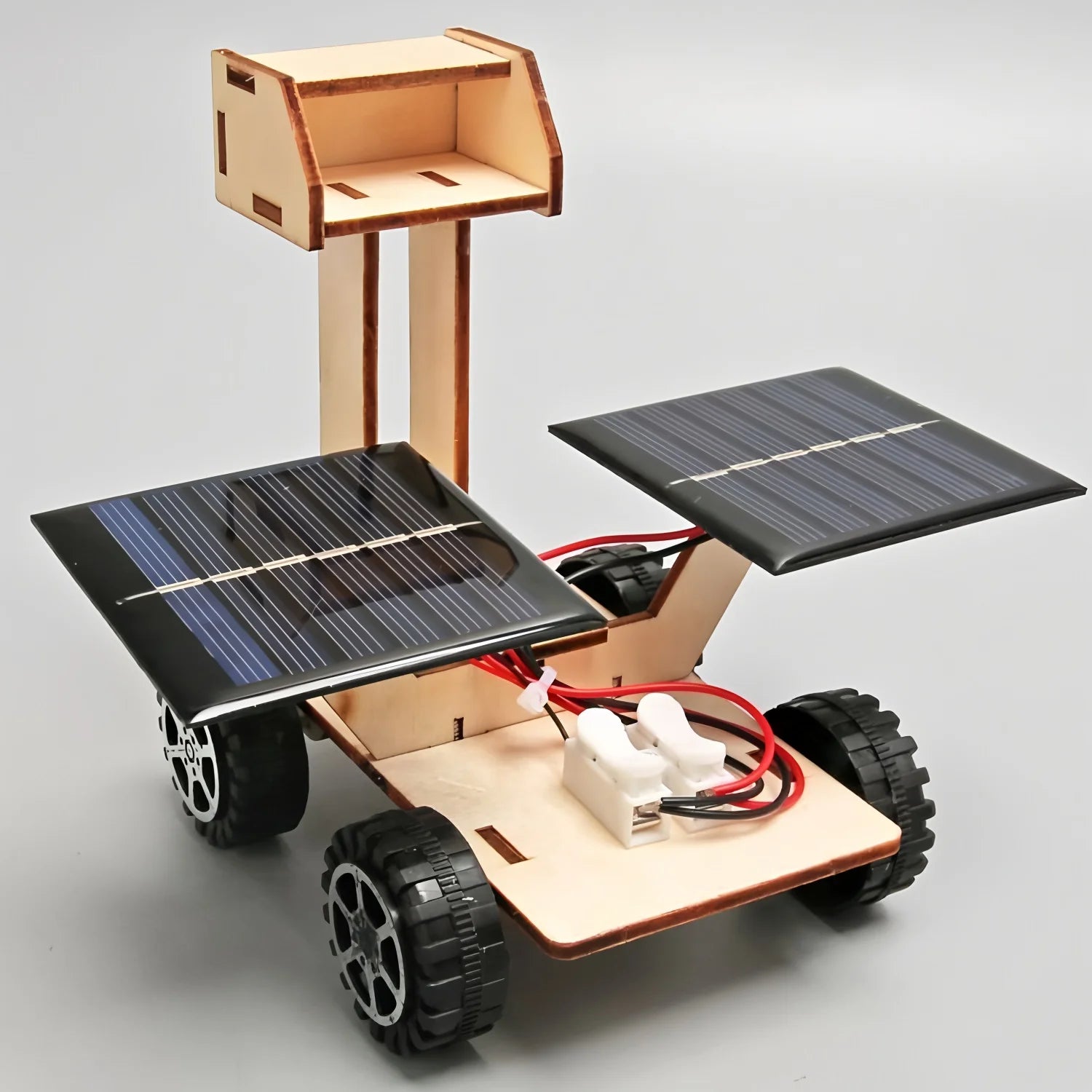 DIY Solar Lunar Exploration Car 3D Wooden Science Kit