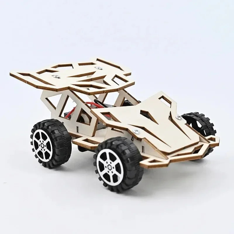 DIY Wooden Remote Control Car 4WD STEM Educational Kit