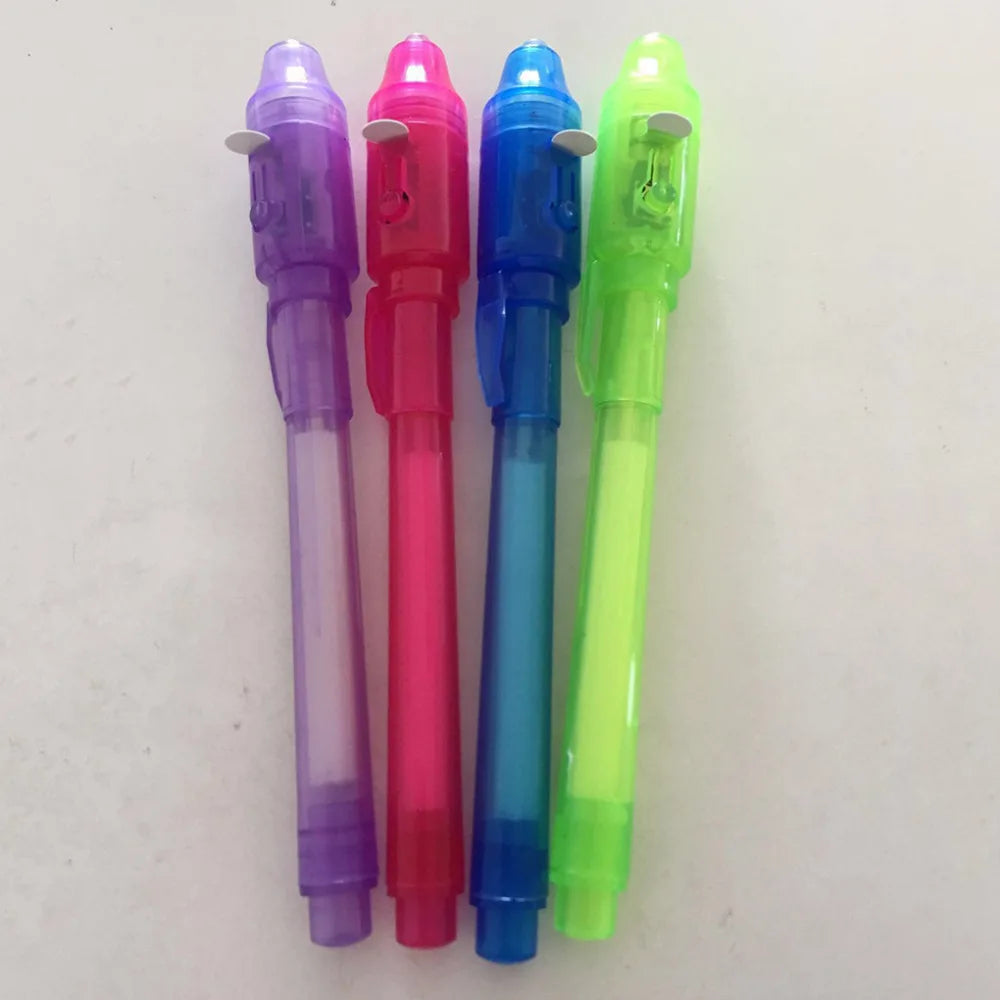 2-in-1 Luminous UV Light Invisible Ink Pens