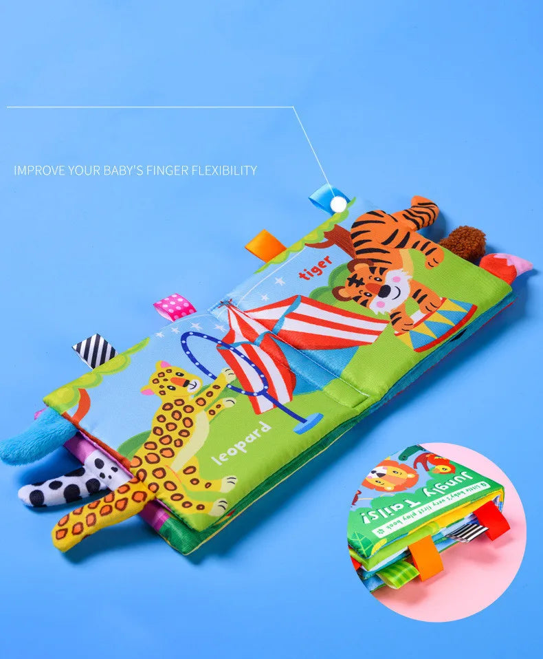 3D Visual Tail Cloth Book for Babies – Interactive Learning Toy