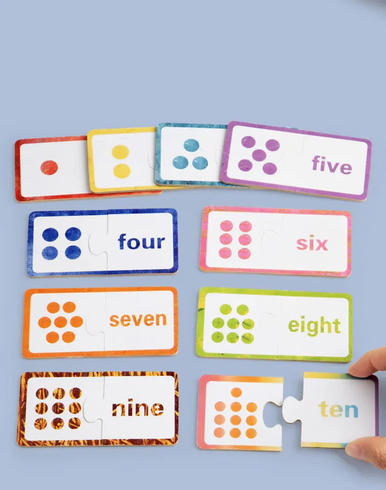 Montessori Wooden Number Matching Puzzle