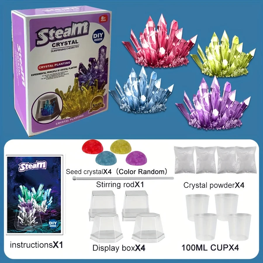 DIY Crystal Growing Science Kit – Kids Educational Experiment Toy