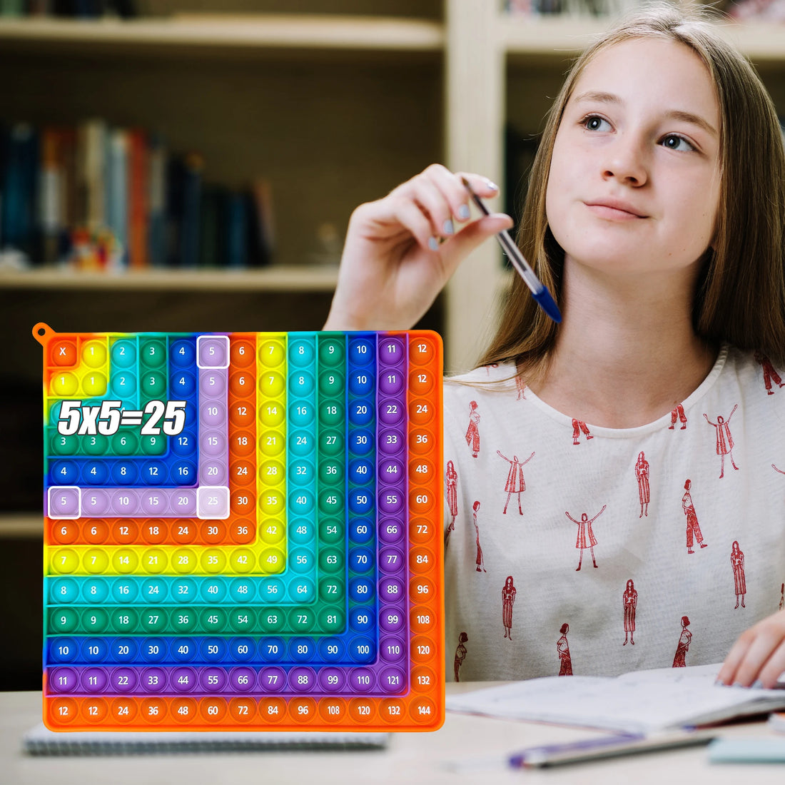 Wooden Multiplication Math Board