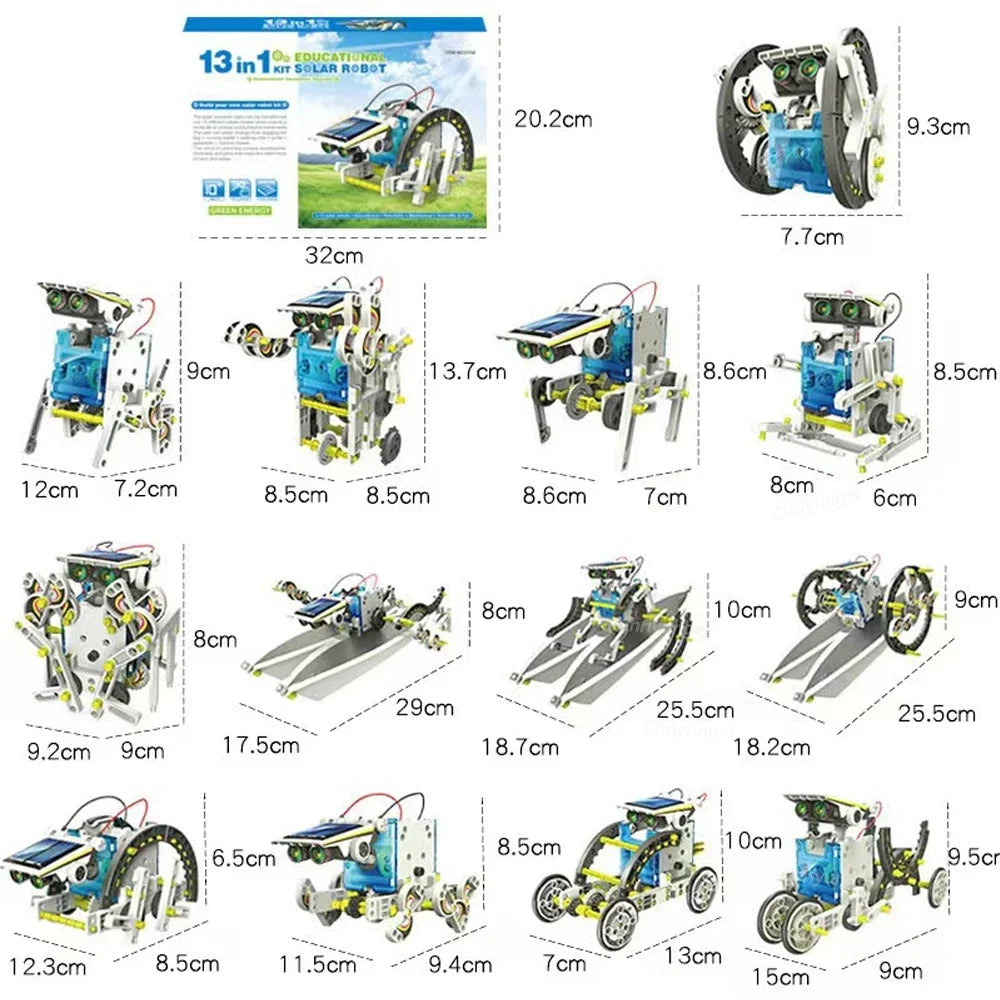 13-in-1 Solar Robot STEM Educational Science Kit