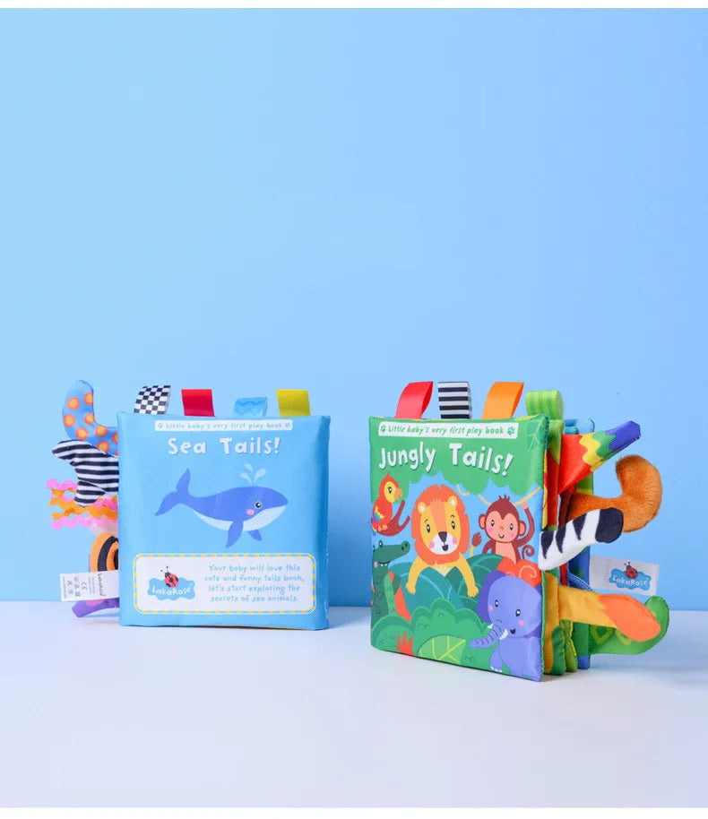 3D Visual Tail Cloth Book for Babies – Interactive Learning Toy