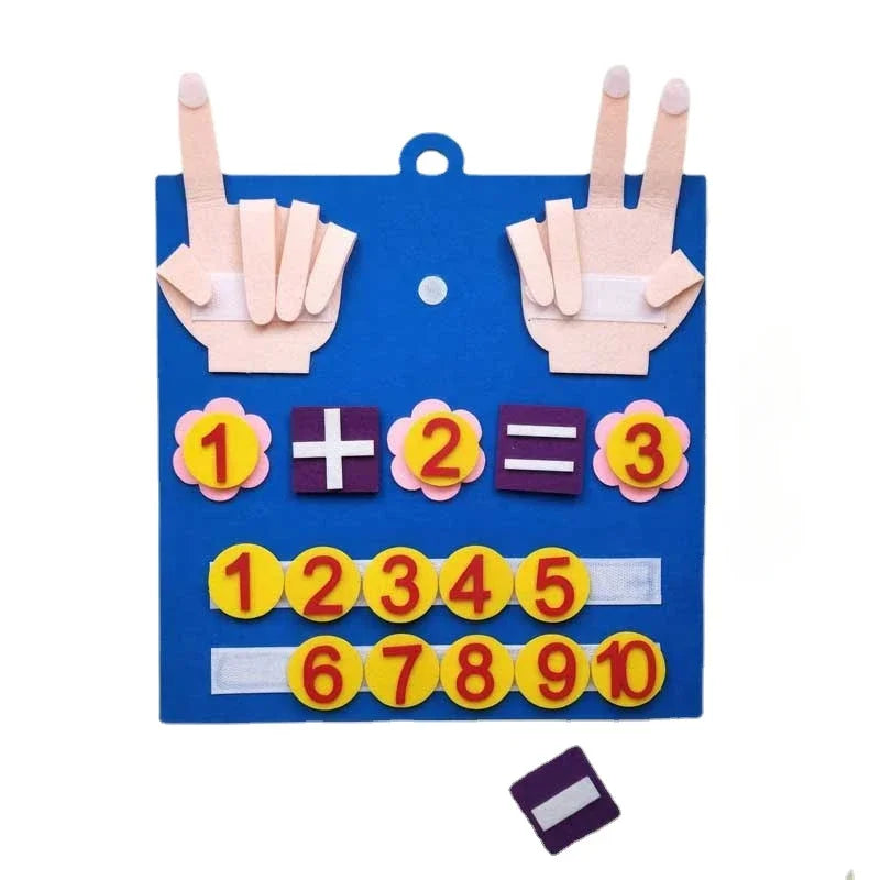 Montessori Felt Finger Numbers Toy