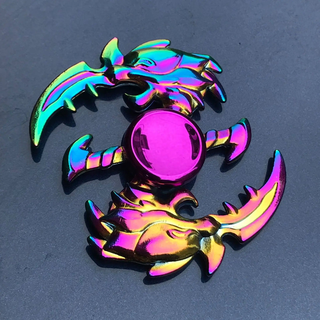 Metal Rainbow Fidget Spinner with R188 Mute Bearing