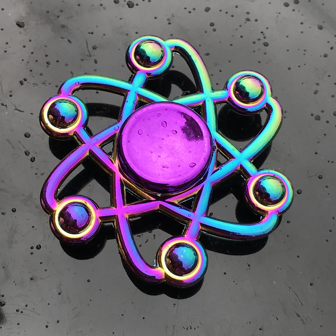 Metal Rainbow Fidget Spinner with R188 Mute Bearing
