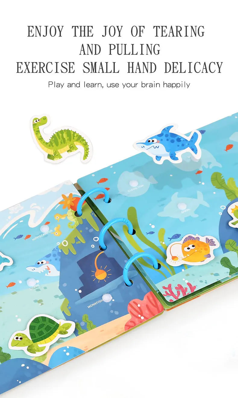 Montessori Baby Busy Book – My First Quiet Learning & Matching Toy for Toddlers