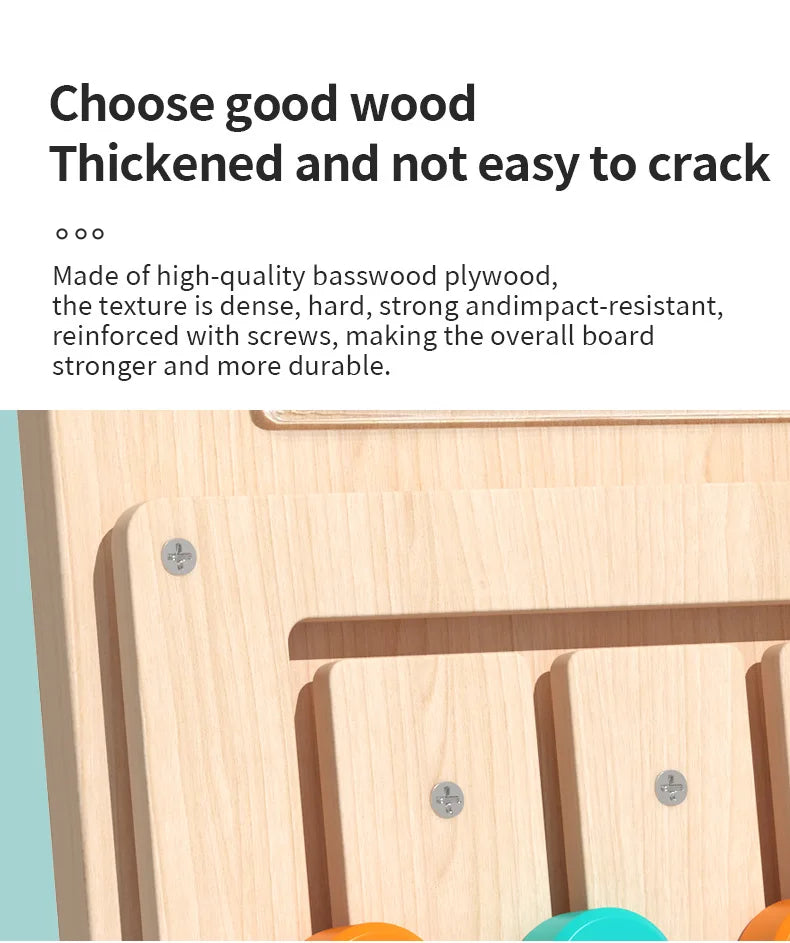 Montessori Wooden Color & Shape Matching Board