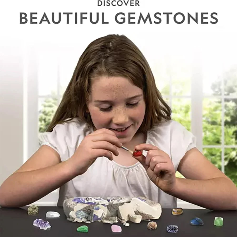 Gemstone Dig & Discover Kit – Kids Crystal Mining Educational Toy