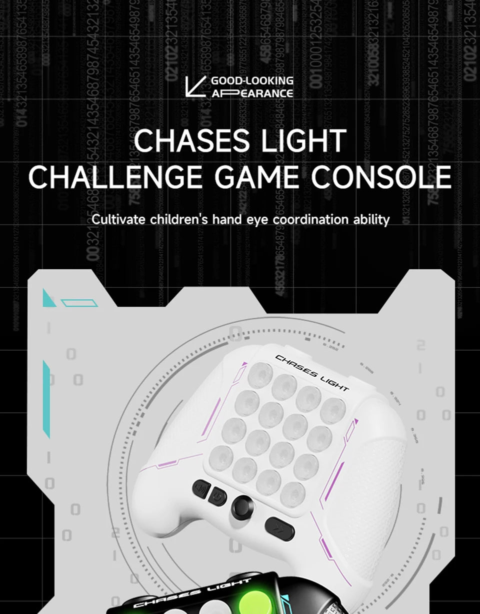 Electronic Light-Up Pop Game Console
