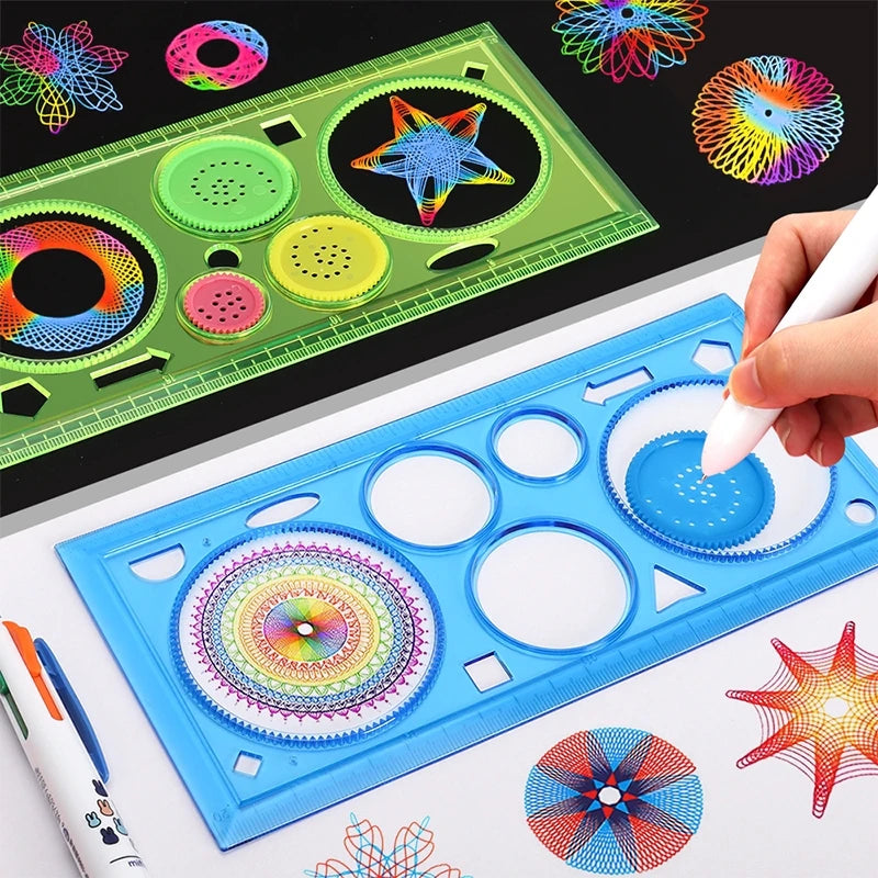 Geometry Spirograph Drawing Set