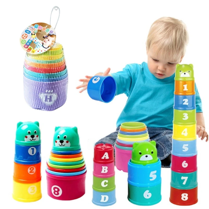 Montessori Number & Letter Stacking Cups