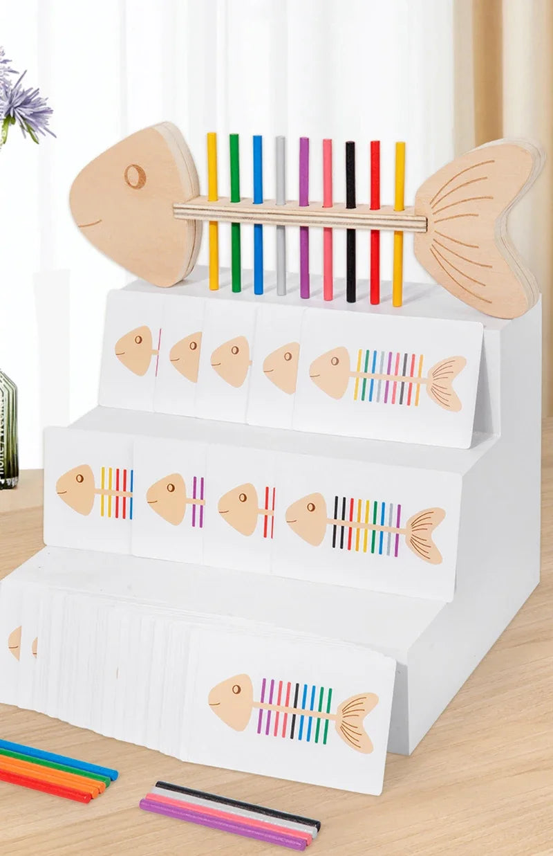 Montessori Fish Bone Matching Puzzle