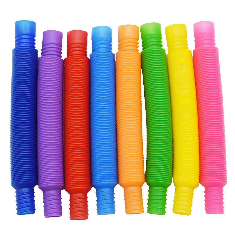 8-Pack Large Pop Tubes Fidget Sensory Toys for Kids & Adults