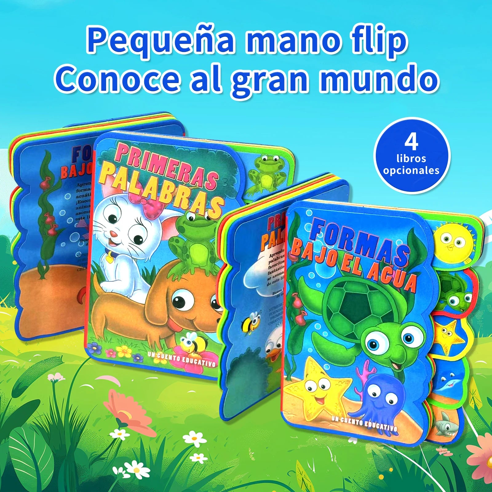 Spanish Children’s Cardboard Picture Book – Animals & Insects