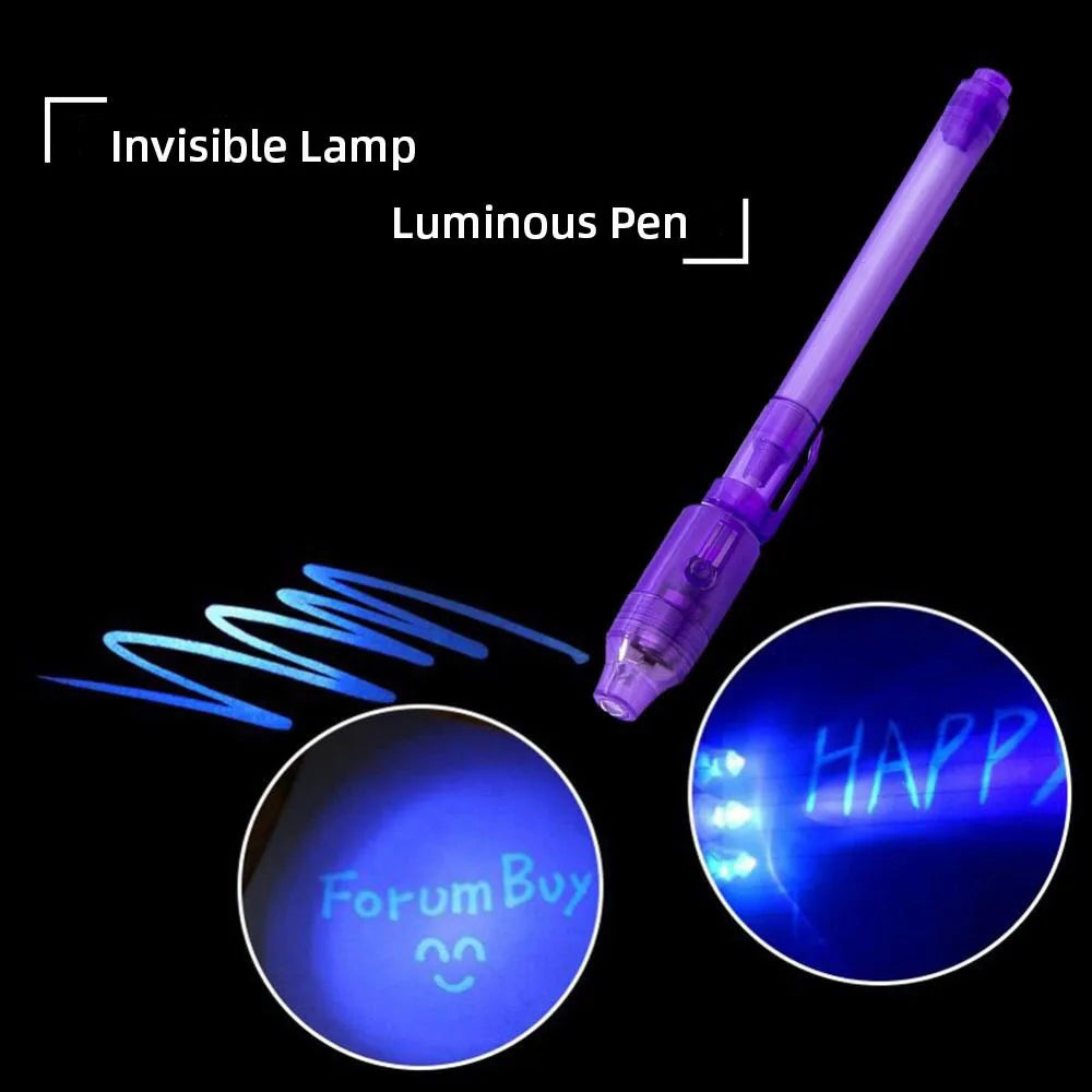 2-in-1 Luminous UV Light Invisible Ink Pens