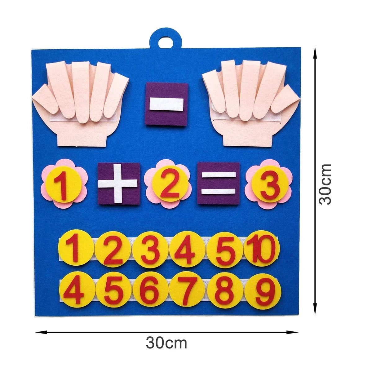 Montessori Felt Finger Numbers Toy