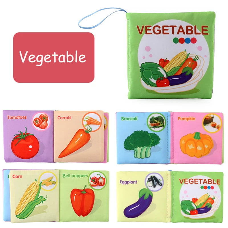 Baby Soft 3D Cloth Book – Animal Family Montessori Learning Toy