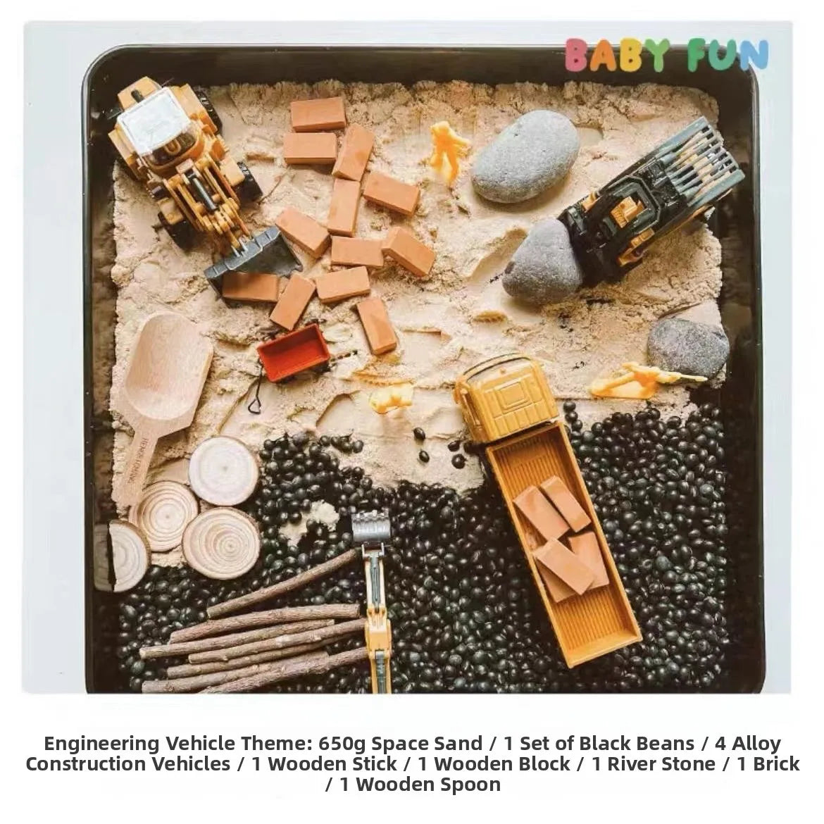 Sensory Bin Play Sand Tray