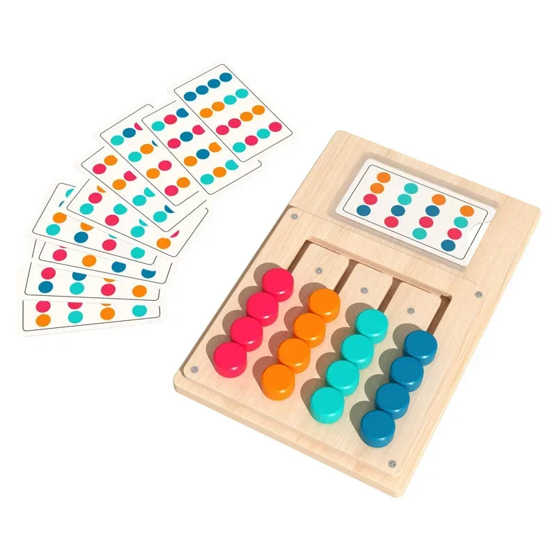 Montessori Wooden Color & Shape Matching Board