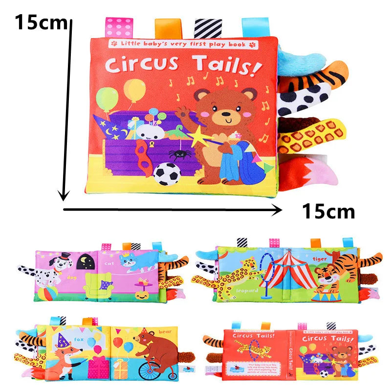 3D Visual Tail Cloth Book for Babies – Interactive Learning Toy