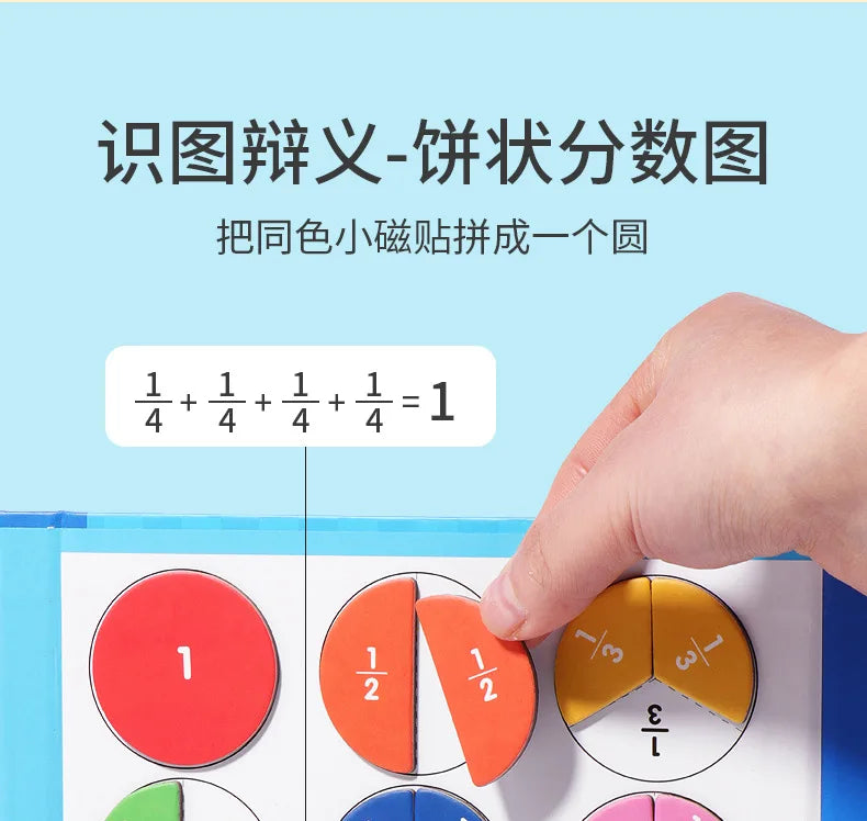 Montessori Magnetic Fraction Math Toy