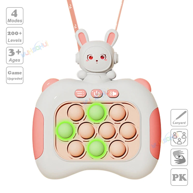 Electronic Light-Up Pop Game Console