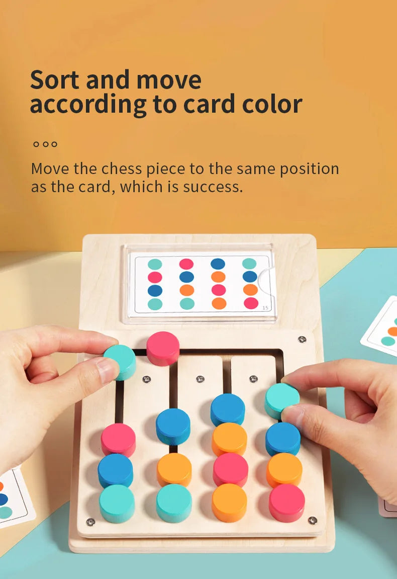 Montessori Wooden Color & Shape Matching Board