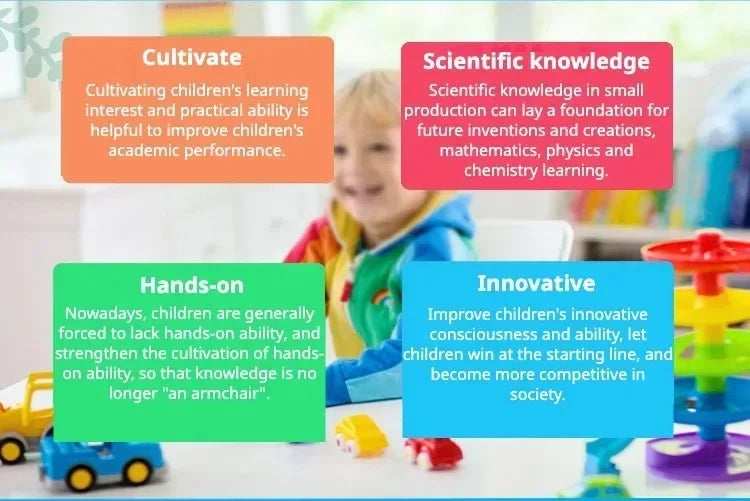 DIY Wooden Remote Control 4WD Racing Car STEM Kit