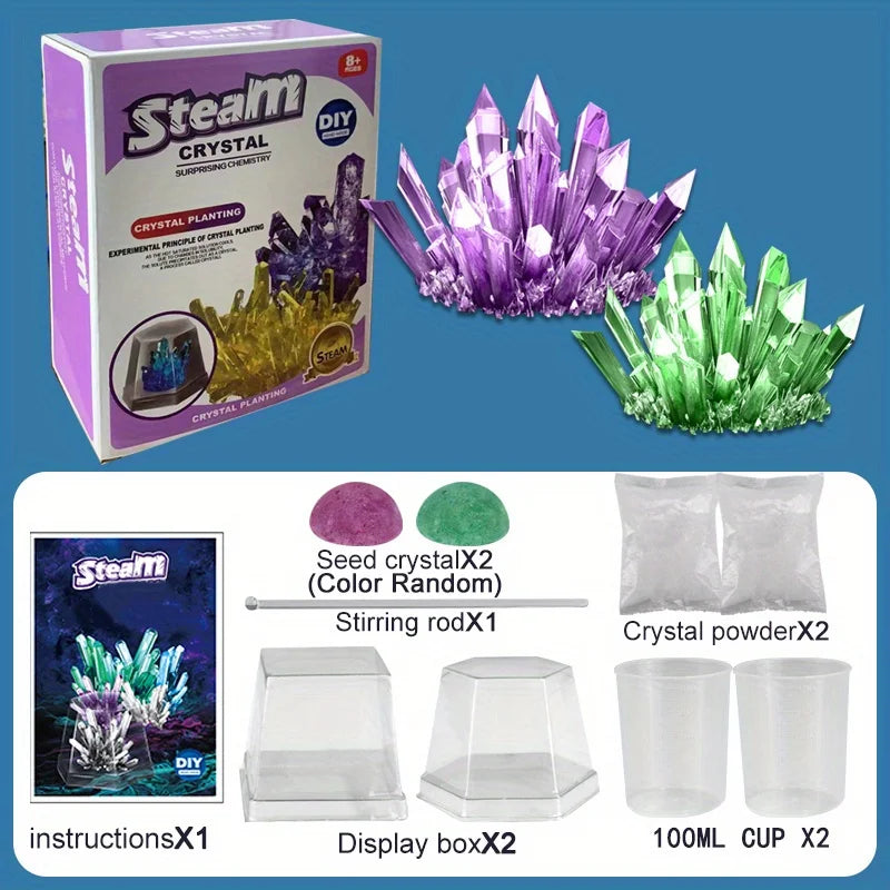 DIY Crystal Growing Science Kit – Kids Educational Experiment Toy