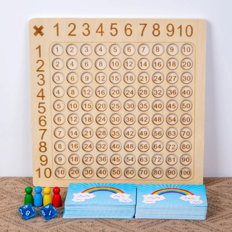 Montessori Wooden 99 Multiplication Board