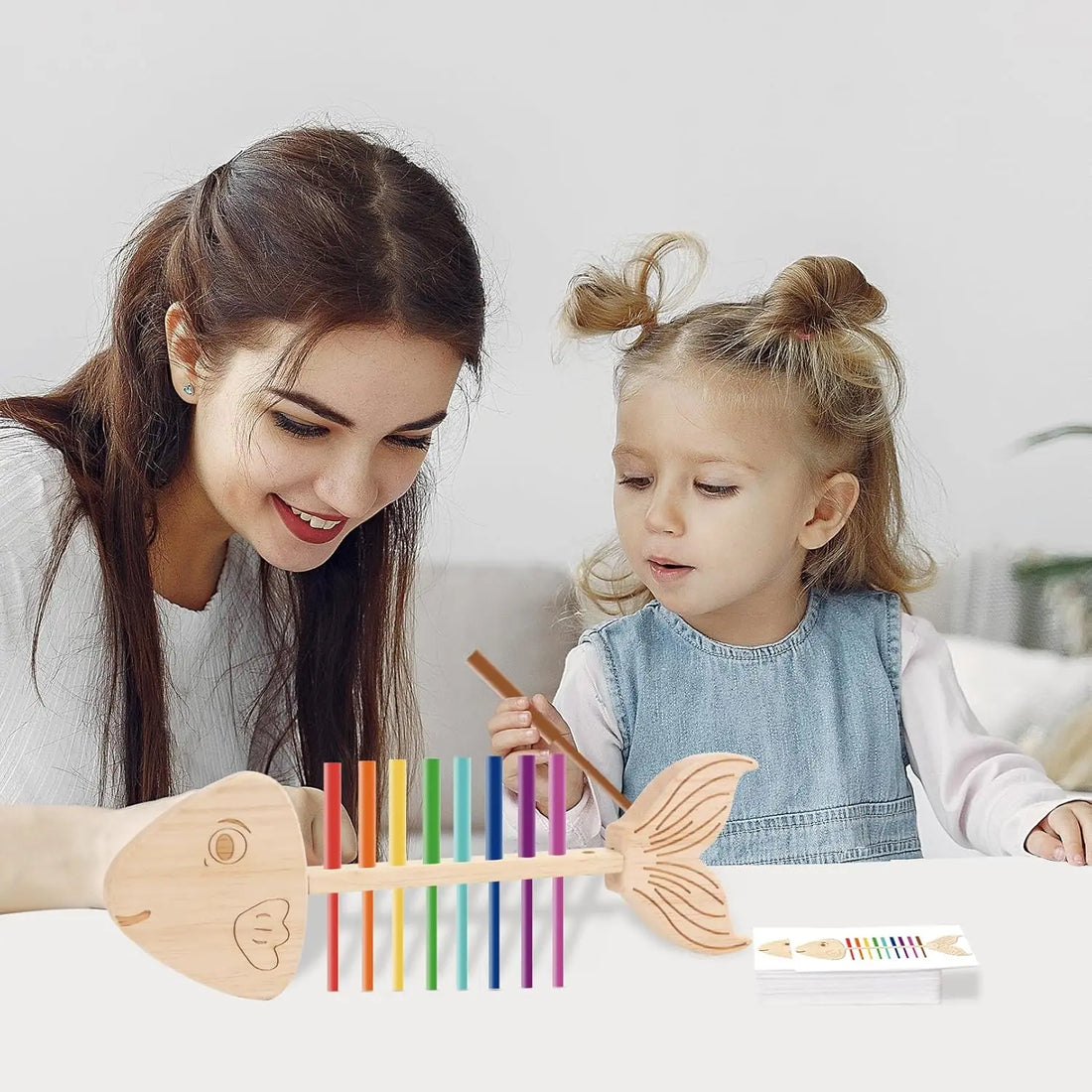Montessori Fish Bone Matching Puzzle