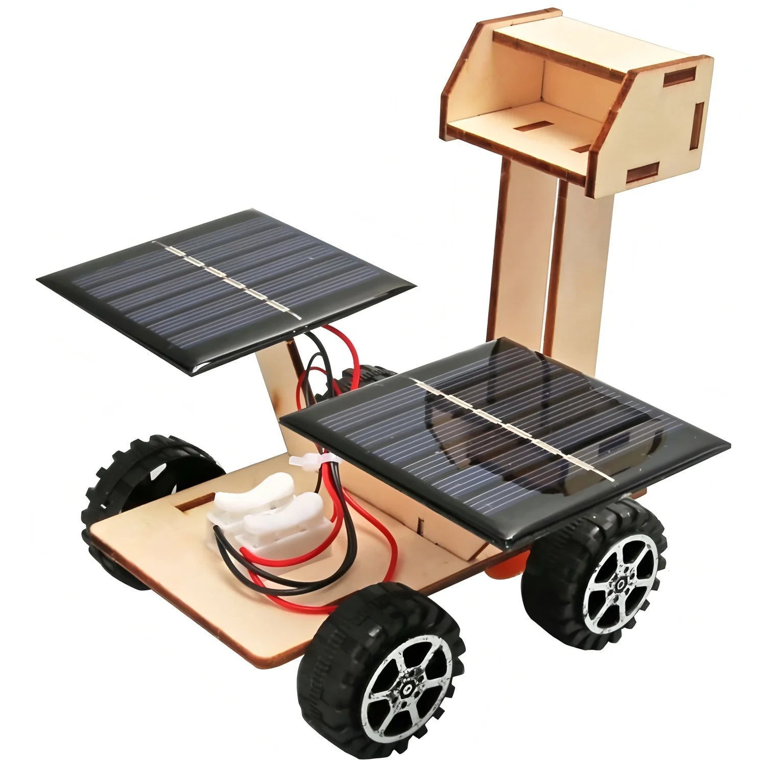DIY Solar Lunar Exploration Car 3D Wooden Science Kit