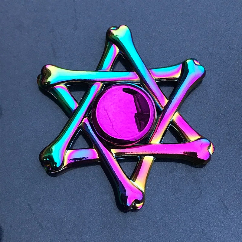 Metal Rainbow Fidget Spinner with R188 Mute Bearing